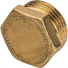 Заглушка латунная 1" НР