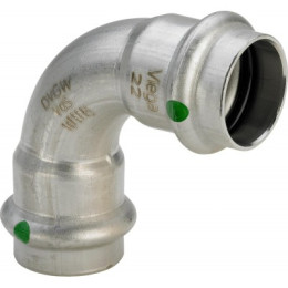 Угол пресс Viega Sanpress Inox 28мм. 90° из нержавейки (арт. 435660) серия 2316