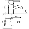 Смеситель для раковины FM Mattson Garda 9650-0010, рычажный купить в СПб