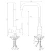 Смеситель Rossinka Z35-29 для кухни с подключением к фильтру с питьевой водой