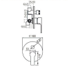 Смеситель Aquanet Classic ARF5042-K для ванны с душем, хром