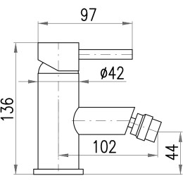 Смеситель для бидэ RAV Slezák SEINA SE945.5K