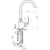 Смеситель для кухни Rav Slezak Missisipi MS007.5/4 Хром