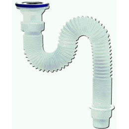 сифон д/мойки гофрированный VIR Элит 1.1/2"х40/50 с нерж. чашкой д.70мм, 900мм арт.631