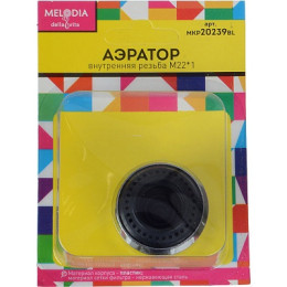 аэратор пласт. М22*1 вн.рез., двухрежимный MELODIA MKP20239BL