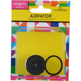 аэратор латунный М28*1 нар.рез., пласт.сетка MELODIA MKP20724BL