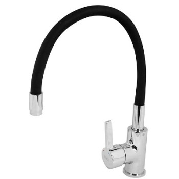 смеситель кухня Coral с R-изливом, черный, CL 519 B ESKO