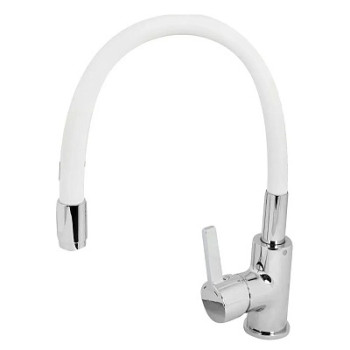 смеситель кухня Coral R-излив белый, CL 519 W ESKO