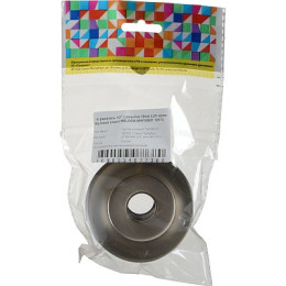 отражатель 20мм (1/2") LUX глубокий с резьбой, нерж. хром (пара) h=30мм MELODIA MKP20801