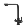 смеситель кухня Kitchen R-излив, с подключением к фильтру, черный, K24 B ESKO