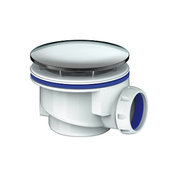 сифон для душевого поддона высота 70мм с хром. выпуском 115мм без отвода Unicorn G411Н