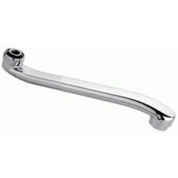 излив для смесителя для ванны плоский S-образный с аэратором 45см LEDEME L45S