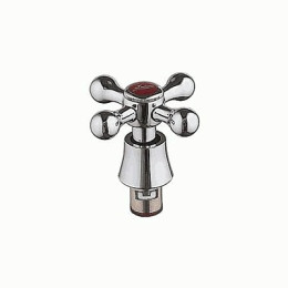 кран-букса LEDEME 1/2" керамика 20 шлицов, угол поворота 90 гр, с маховиком крест LH08