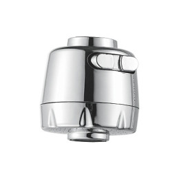 аэратор пластик 2-х режимный, хром, LEDEME L26-3