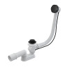 сифон д/ванны полуавтомат комплект, черный-мат A55BLACK-100 Alcadrain