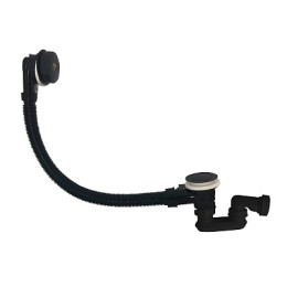 сифон д/ванны автомат Marka One Luxe 600 ФКб черный матовый