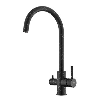 смеситель кухня Granite Black с подключением к фильтру R-излив, GR 04 B ESKO