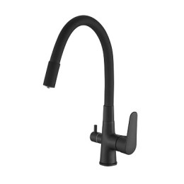 смеситель кухня Coral с подключением к фильтру, черный, CL 03 B Total ESKO
