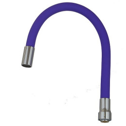 излив гибкий LUXE фиолетовый 49см MELODIA 20913