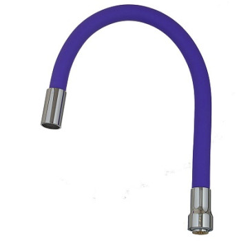 излив гибкий LUXE фиолетовый 49см MELODIA 20913