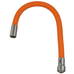 излив гибкий LUXE оранжевый 49см MELODIA MKP20923