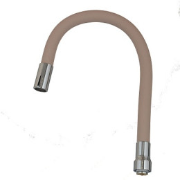 излив гибкий LUXE бежевый 49см MELODIA MKP20924