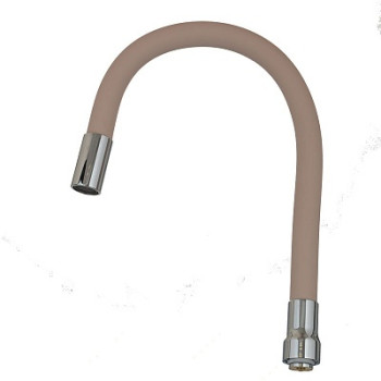 излив гибкий LUXE бежевый 49см MELODIA MKP20924