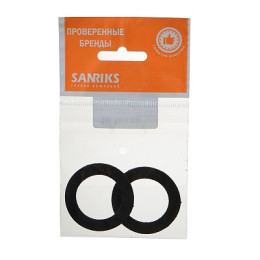 прокладка резиновая (для воды) 1.1/2" (2шт.) (в пакете Sanriks тип 2)