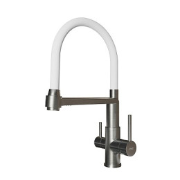 смеситель кухня R-излив, с подключением к фильтру, белый, K26 W ESKO