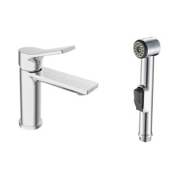 смеситель умывальник Eiger с гигиен. душем, с акс., EG 27H ESKO