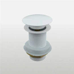 донный клапан с опцией смарт-клик большая кнопка белый TeRma 10097