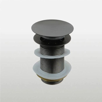 донный клапан с опцией смарт-клик большая кнопка оружейная сталь TeRma 10099