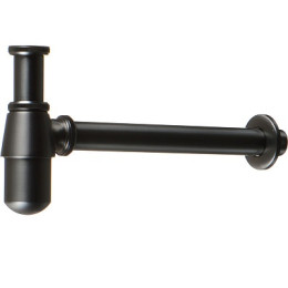 сифон для раковины без выпуска бутылочный латунный оружейная сталь Classica/Классика TeRma 1 1/4" 10