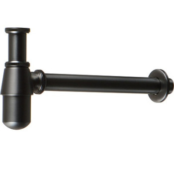 сифон для раковины без выпуска бутылочный латунный оружейная сталь Classica/Классика TeRma 1 1/4" 10