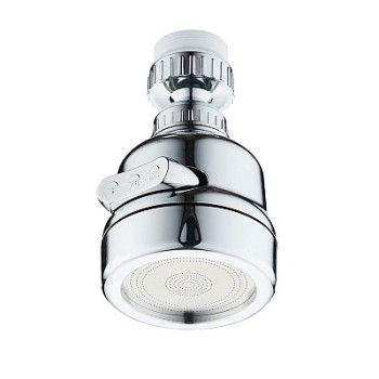 аэратор пласт. F22хМ24*1, 3 функции вращение на 360° хром MELODIA MKP21034BL