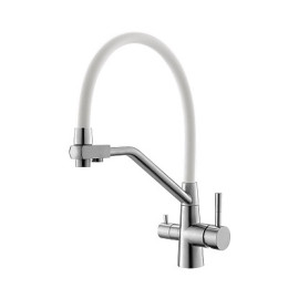 смеситель кухня R-излив, с подключением к фильтру, белый, K25 W ESKO