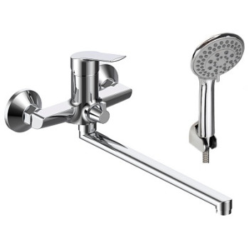 смеситель ванна Rock излив 325 мм, с акс., RK31 VODA