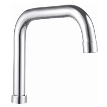 излив для кухонного смесителя Г-образный люкс с аэратором 19см MELODIA MKP30002P