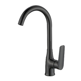 смеситель кухня Lagos Black R-излив, LG519B ESKO