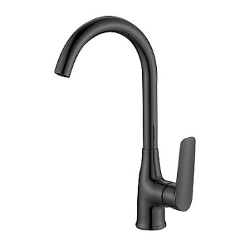 смеситель кухня Lagos Black R-излив, LG519B ESKO