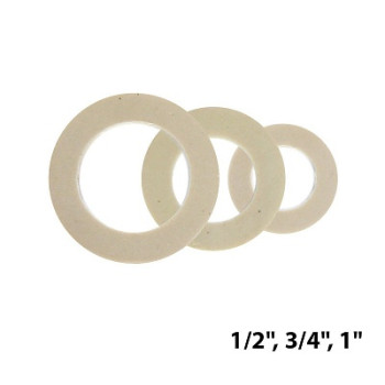 набор сантех. прокладок (резина белые) 1/2" (5шт), 3/4" (5шт), 1" (5шт) TeRma 10153