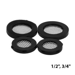 набор прокладок д/смесителя с сеточкой 1/2" (2шт) и 3/4" (2шт) TeRma 10154