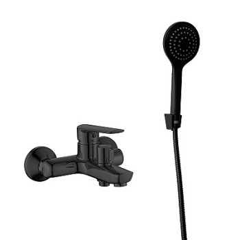 смеситель ванна Lagos Black кор/изл, с акс., LG54B ESKO