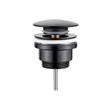 донный клапан click-clack с большой кнопкой, черный L67B LEDEME