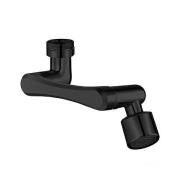 насадка на кран ECO с удлин. поворот. насадкой на смеситель М24-F22 черный MELODIA MKP21037BLbk