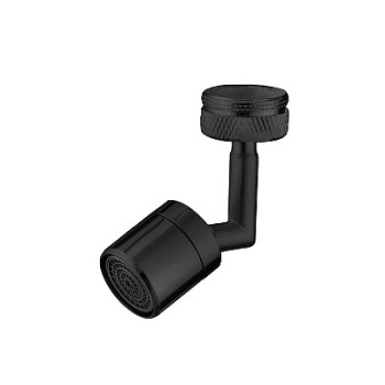насадка на кран ECO с регуляцией направления струи М24-F22 черный MELODIA MKP21038BLbk