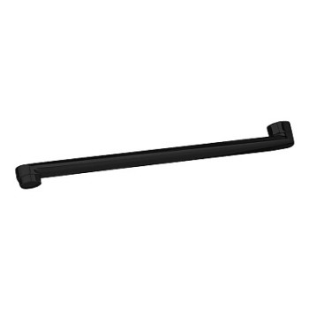 излив для смесителя для ванны плоский L-образный с аэратором 35см чёрный MELODIA MKP20705Pbk