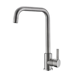 смеситель кухня, высокий излив, нерж., K57 VODA