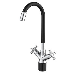 смеситель кухня Dive с гибким изливом, DV519FB VODA