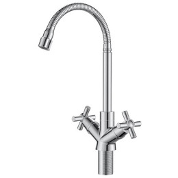 смеситель кухня Dive с гибким изливом, DV519flex VODA